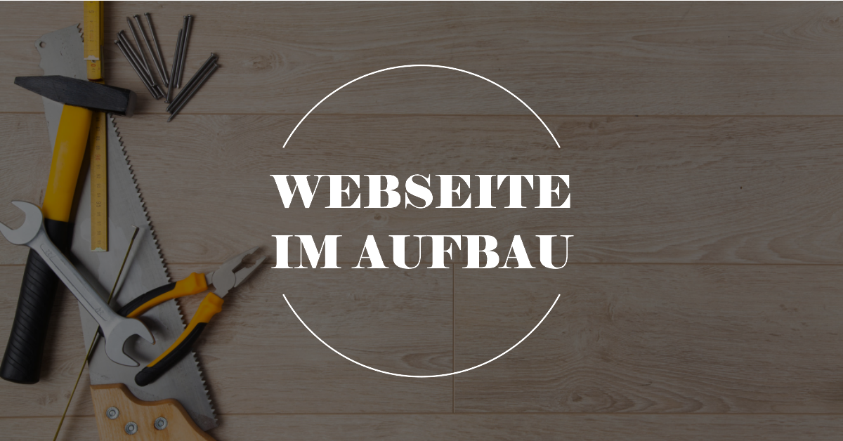 Homepage im Aufbau